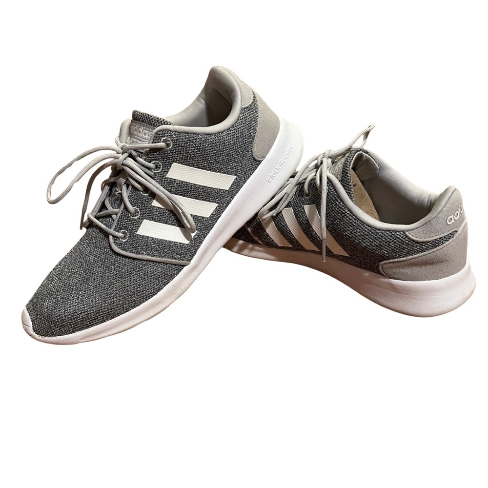 Adidas women’s Cloudform gray and white sneakers - size 8.5